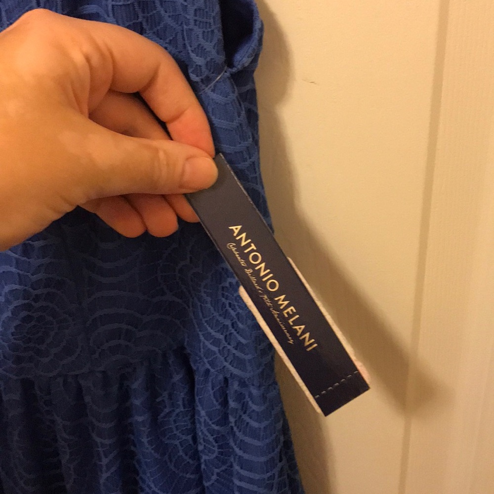Blue Antonio Melani cocktail dress size 12 - Picture 4 of 5